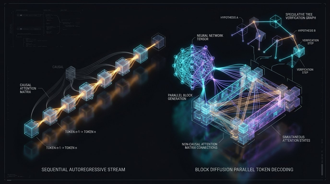 Inside DFlash & Block Diffusion Speculative Decoding: How Non-Causal Parallel Drafting Delivers 6x LLM Inference Speedups in vLLM & SGLang with Zero Loss
